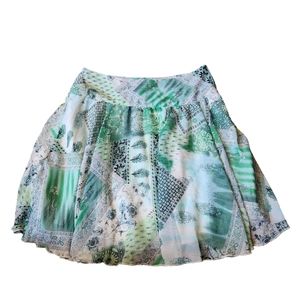 Luna Chix Small Y2K Sheer Flowy Circle Skater Skirt